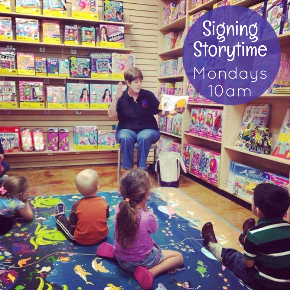 Signing Story Time at Kaleidoscope Toys