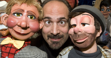Mr. Puppet at the Library