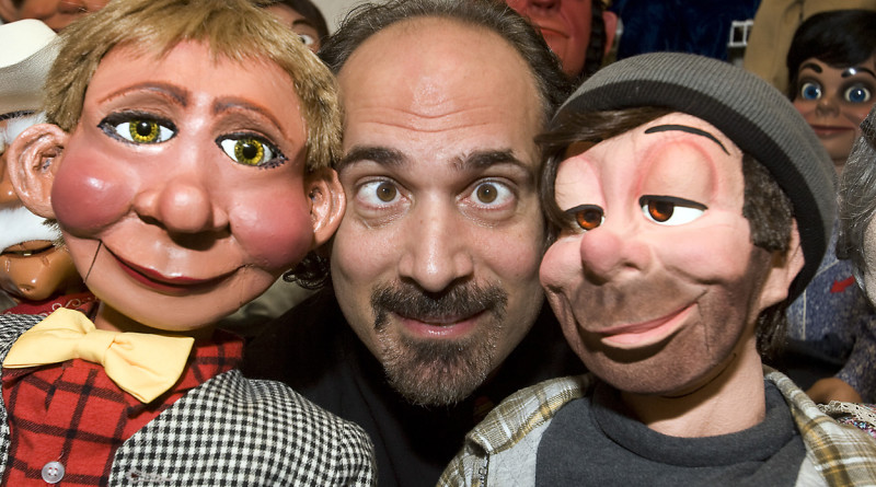 Mr. Puppet at the Library