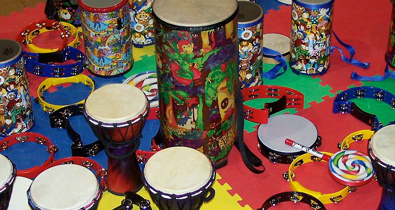 Drum circle at the Library