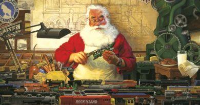 Santa Visits ArtSpace and Model Train Show