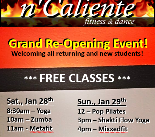 Grand Re-Opening at N'Caliente Fitness