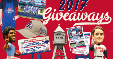 Round Rock Express Announces 2017 Giveaways