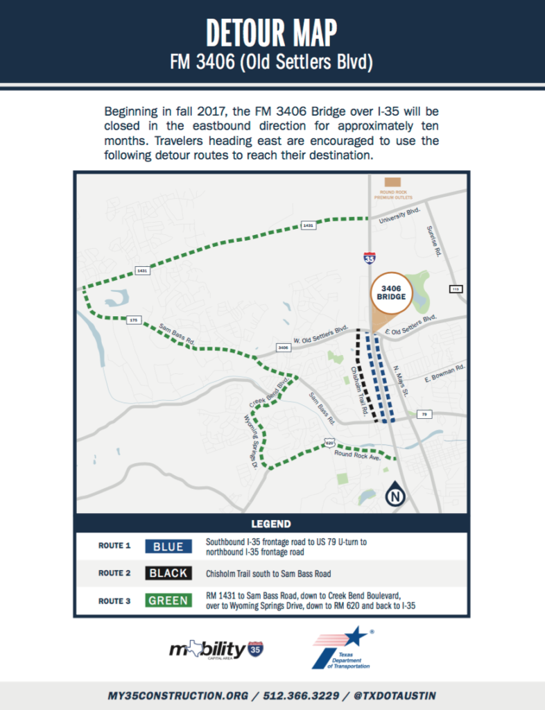FM 3406 Bridge Closing