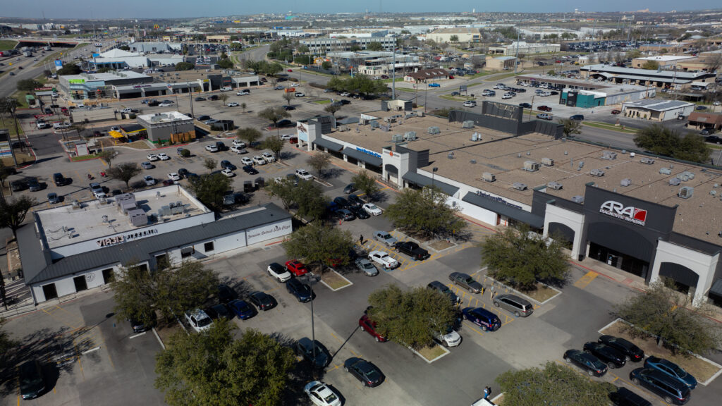 Aerial shot of Rock Creek Plaza