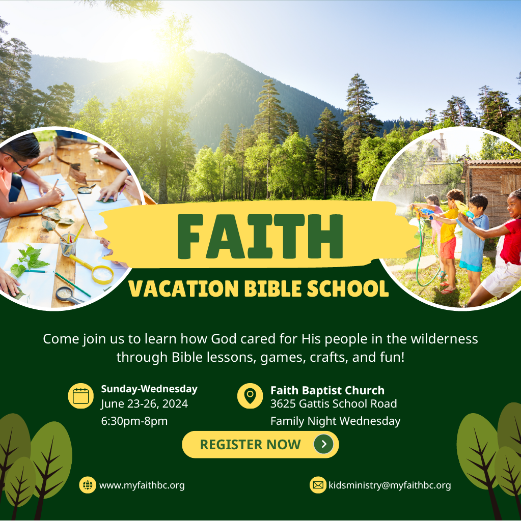 2025 Faith VBS Flyer