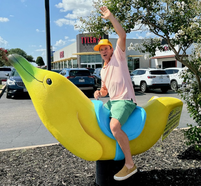 Round the Rock photo: Matt Shook on the banana dolphin.