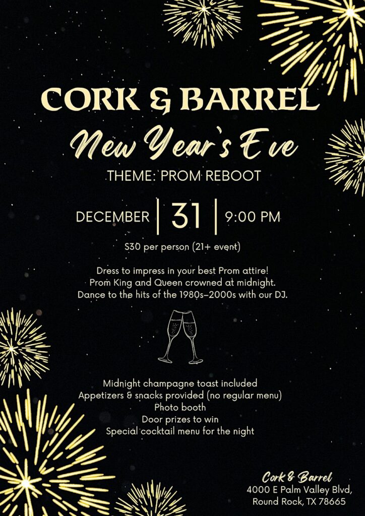 2025 NYE Cork and Barrel