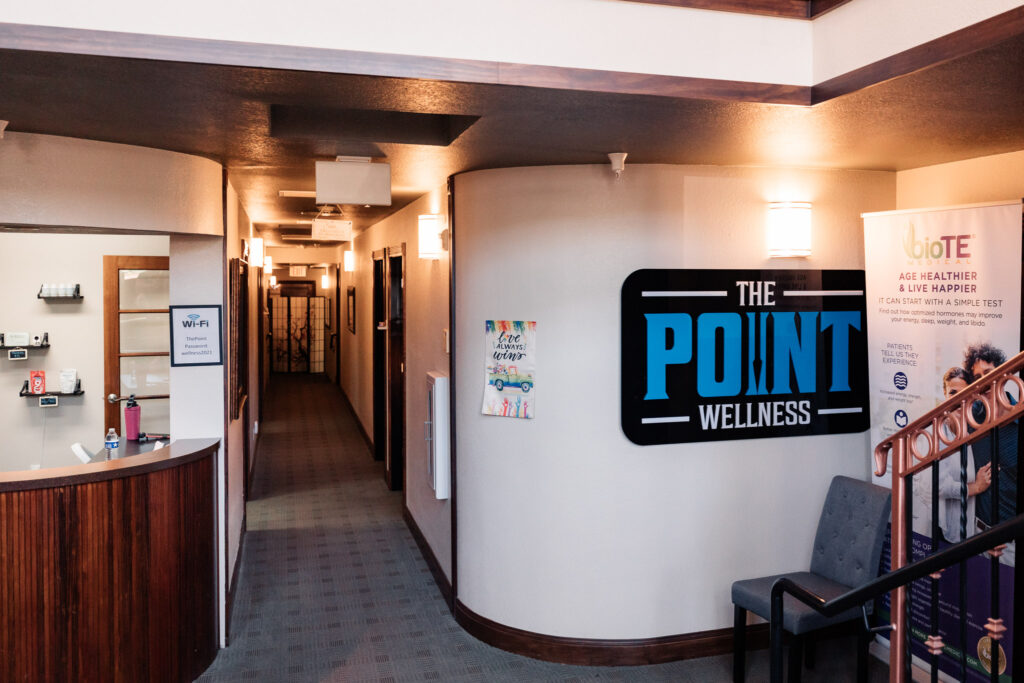 Front desk at The Point Wellness